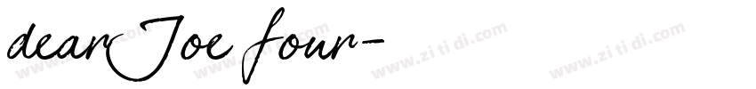 dearJoe four字体转换